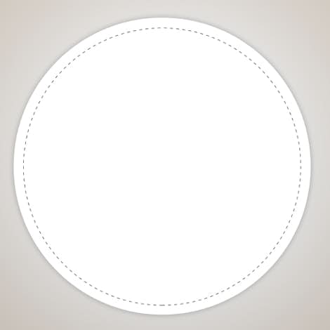 Full Color 4 in. Circle Magnet - White