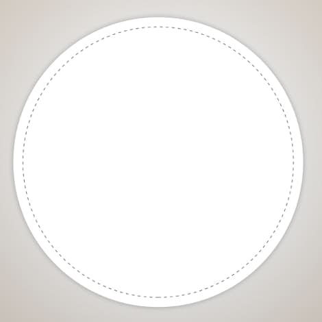 Full Color 4 in. Circle Vinyl Decal - White
