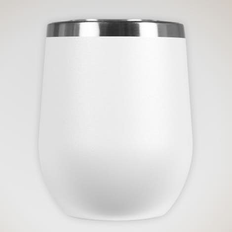 12 oz. Insulated Wine Tumbler - White