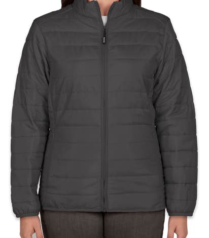 Core 365 Ladies Insulated Packable Puffer Jacket - Carbon