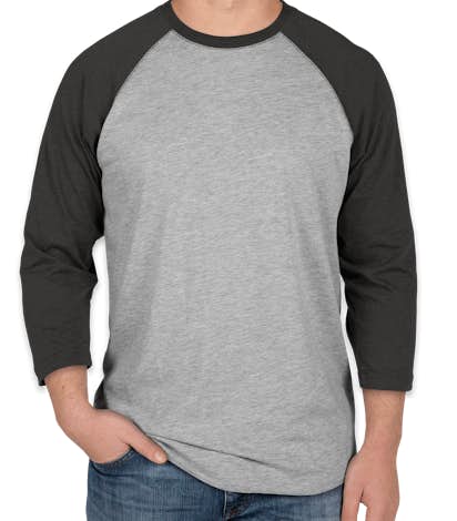 LAT Baseball Raglan - Vintage Heather / Vintage Smoke