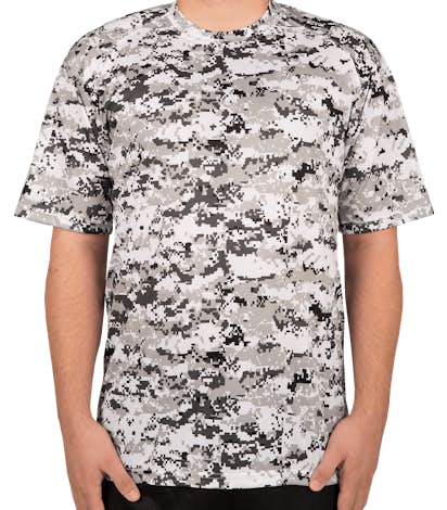 Badger Digital Camo Performance Shirt - White Digital