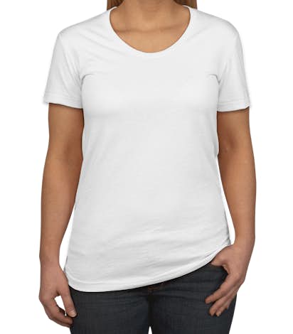 American Apparel Juniors 50/50 T-shirt - White