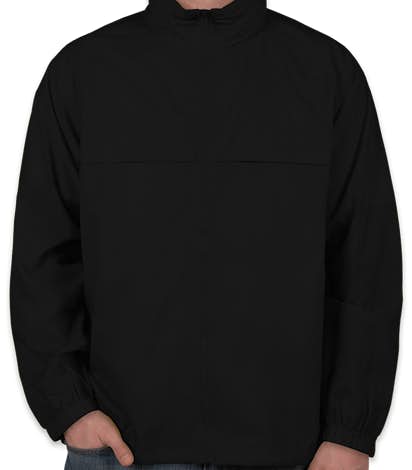 Ultra Club Full Zip Hooded Packable Jacket - Black