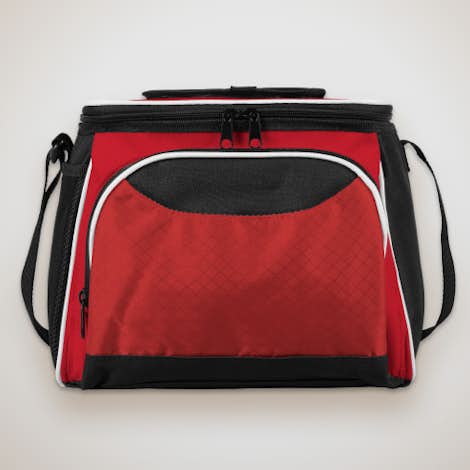 KOOZIE ® Contrast Easy-Open 12 Can Cooler - Red