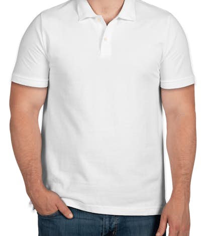 GAP Cotton Pique Polo - White