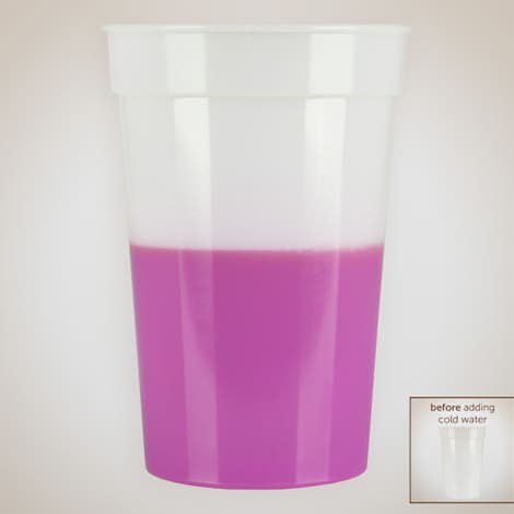 17 oz. Mood Stadium Cup - Frosted / Purple
