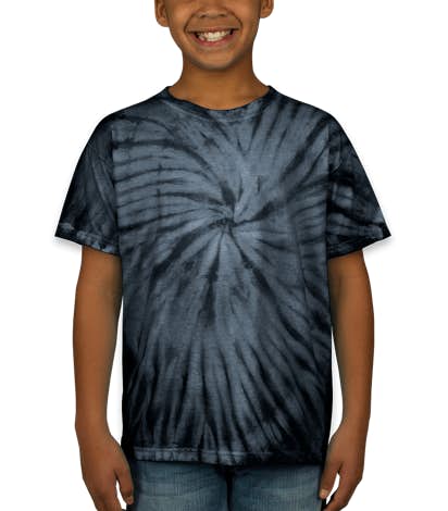 Dyenomite Youth 100% Cotton Tonal Tie-Dye T-shirt - Black
