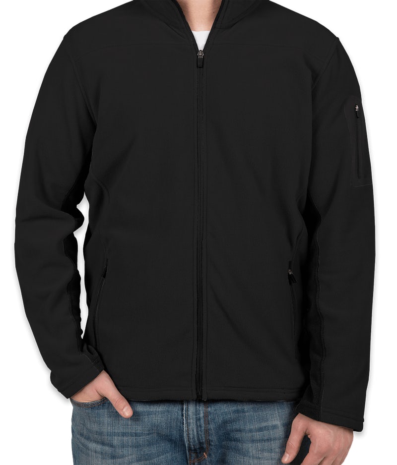 Custom Port Authority Colorblock Full-Zip Microfleece Jacket - Design ...