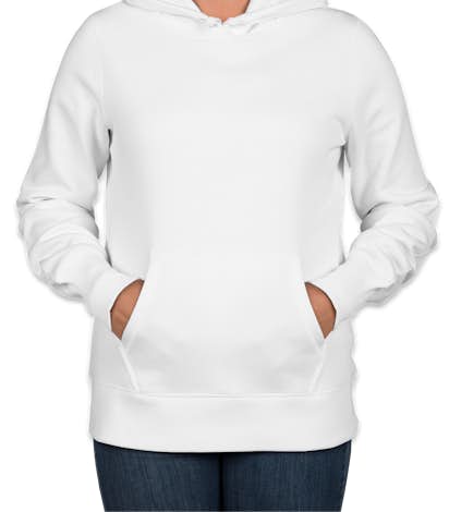 Sport-Tek Premium Ladies Pullover Hoodie - White