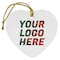 Full Color Heart Ceramic Ornament