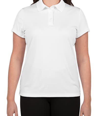 Hanes Ladies Cool Dri Performance Polo - White