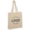 Tall Gusseted 100% Cotton Shopper Tote