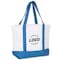 Large Poly Zippered Boat Tote