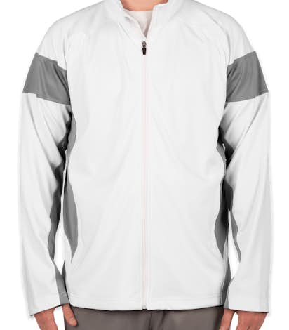 Team 365 Performance Warm-Up Jacket - White / Sport Graphite