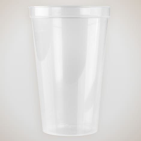 22 oz. Translucent Plastic Stadium Cup - Icee Clear