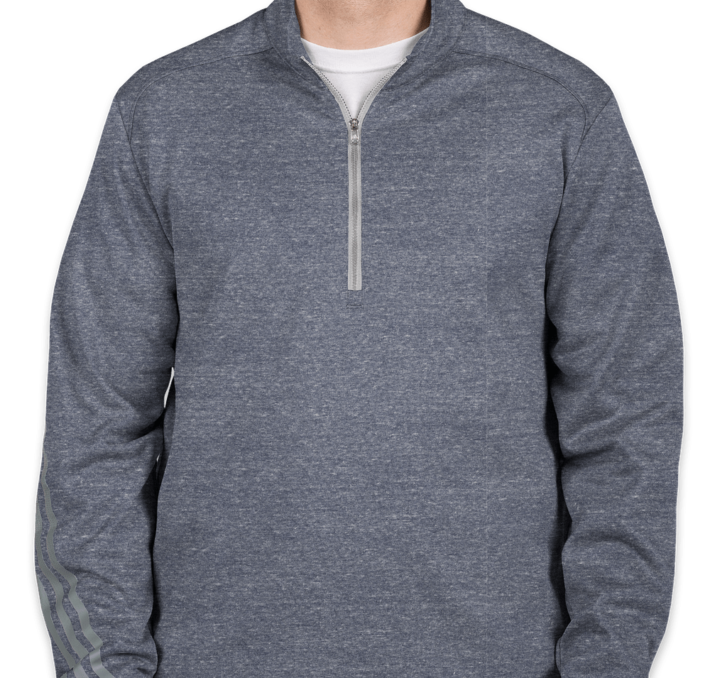 Download Custom Adidas Golf Brushed Heather Quarter Zip Pullover ...