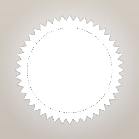 Full Color 2 in. Starburst Roll Labels (500 per roll) - White