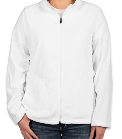 Team 365 Ladies Full Zip Microfleece Jacket - White