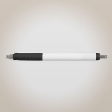 Paper Mate InkJoy White Body Click Pen (black ink) - Black