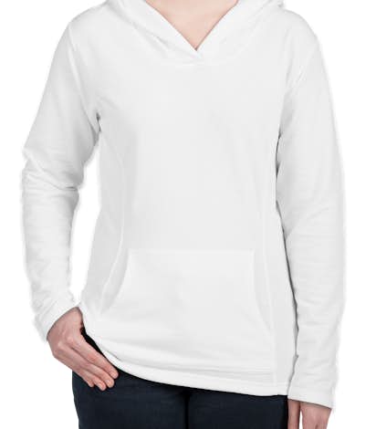 Anvil Ladies French Terry Pullover Hoodie - White