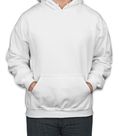 Gildan Midweight 50/50 Pullover Hoodie - White