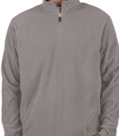 Port Authority Quarter Zip Microfleece Pullover - Pearl Grey