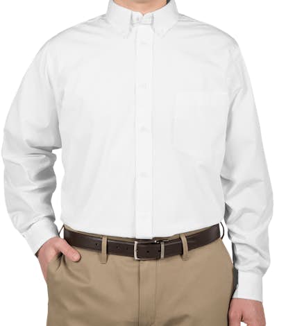 Ultra Club Easy Care Broadcloth Dress Shirt - White
