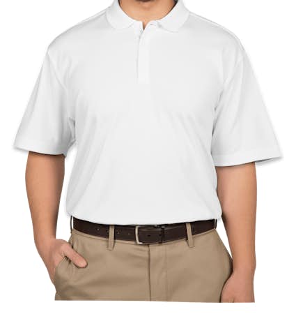 Port Authority Silk Touch Interlock Jersey Polo - White