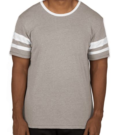 Alternative Apparel Varsity T-Shirt - Smoke / White