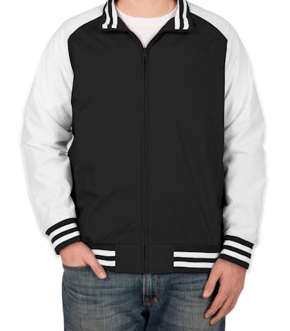 Team 365 Varsity Jacket - Black / White