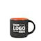 14 oz. Ceramic Two-Tone Black Minolo Mug