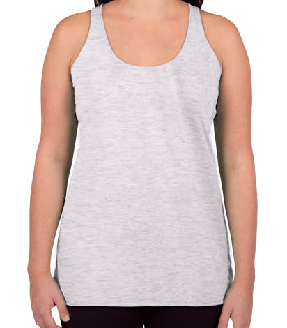 Canada - Bella Ladies Tri-Blend Racerback Tank - White Fleck Tri-Blend