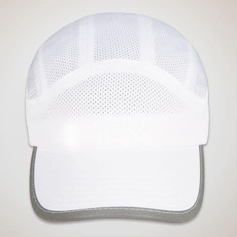 Big Accessories Mesh Performance Running Hat - White