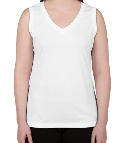 Sport-Tek Ladies Competitor Performance Sleeveless Shirt - White