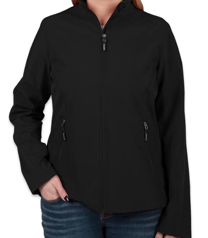 Core 365 Ladies Fleece Lined Soft Shell Jacket - Black