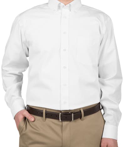 Devon & Jones Solid Dress Shirt - White