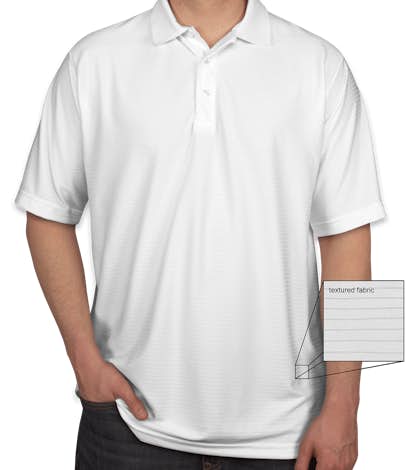Ultra Club Tonal Stripe Performance Polo - White
