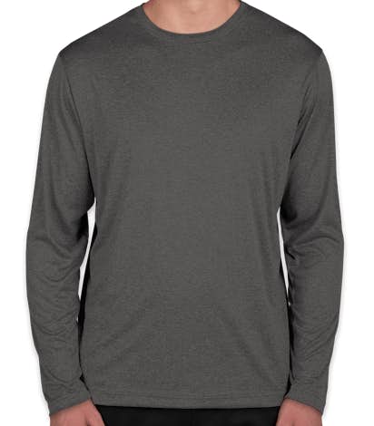 Sport-Tek Long Sleeve Heather Performance Shirt - Graphite Heather
