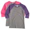 District Ladies Tri-Blend Baseball Raglan