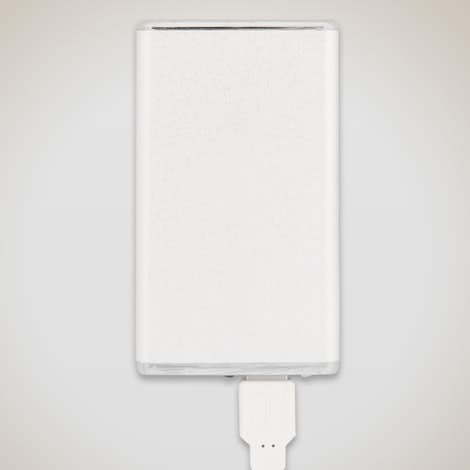 Slim Aluminum Power Bank - Silver