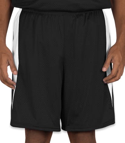 Augusta Top Score Lacrosse Short - Black / White