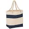 Medium Nautical Stripe 100% Cotton Tote