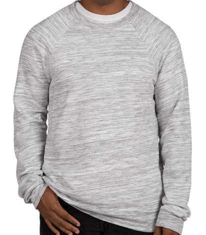 Bella + Canvas Ultra Soft Crewneck Sweatshirt - Light Grey Marble