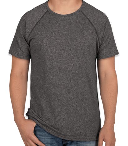 Next Level Melange Raglan T-shirt - Black