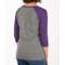 District Ladies Tri-Blend Baseball Raglan - Other View: 2