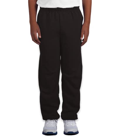Canada - Gildan Youth Midweight 50/50 Sweatpants - Black