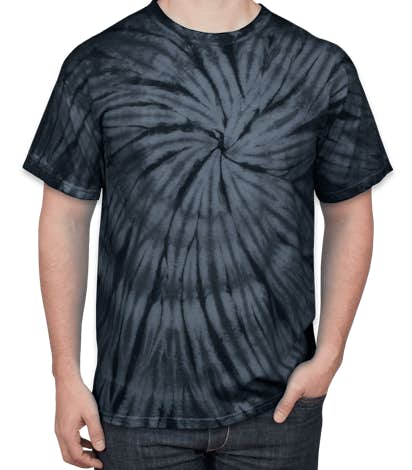 Dyenomite 100% Cotton Tonal Tie-Dye T-shirt - Black