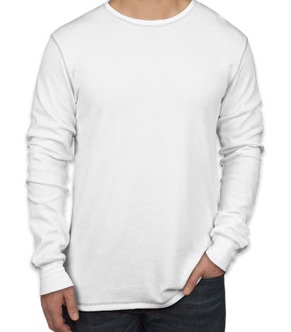 Canvas Long Sleeve Thermal - White / Grey