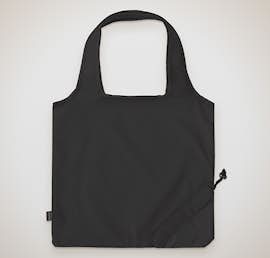 Contrast Foldaway Shopper Tote - Color: Black